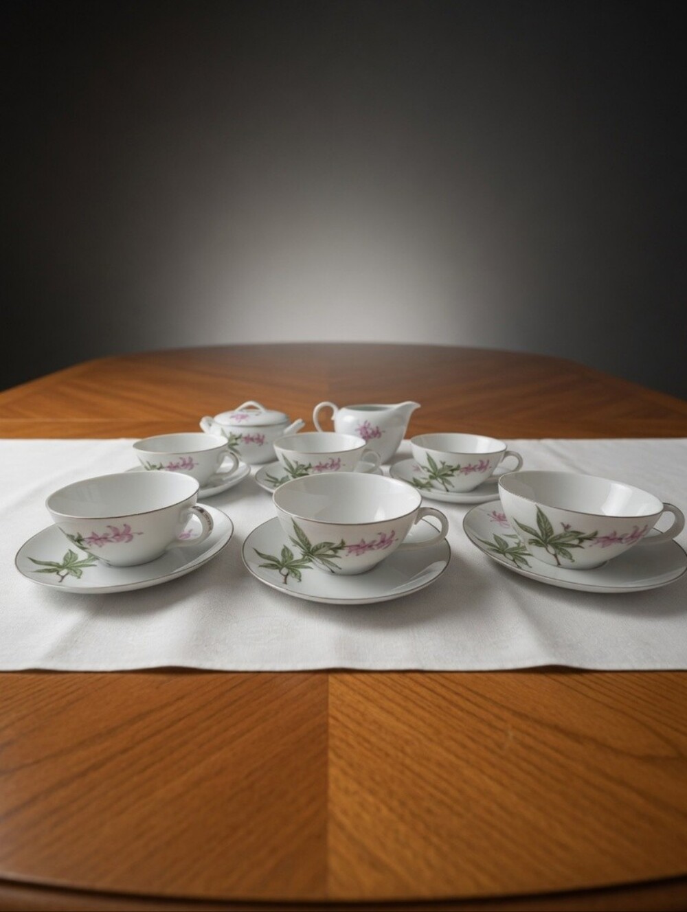 Vintage‎ Sango Spring Bouquet Fine China Tea Set - 14 pieces Service for 6